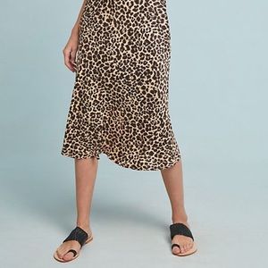 Anthropologie Skirts - Anthropologie Bias Satin Cheetah Midi Skirt Size 2 Anthropologie Skirts - Anthropologie Bias Satin Cheetah Midi Skirt Size 2